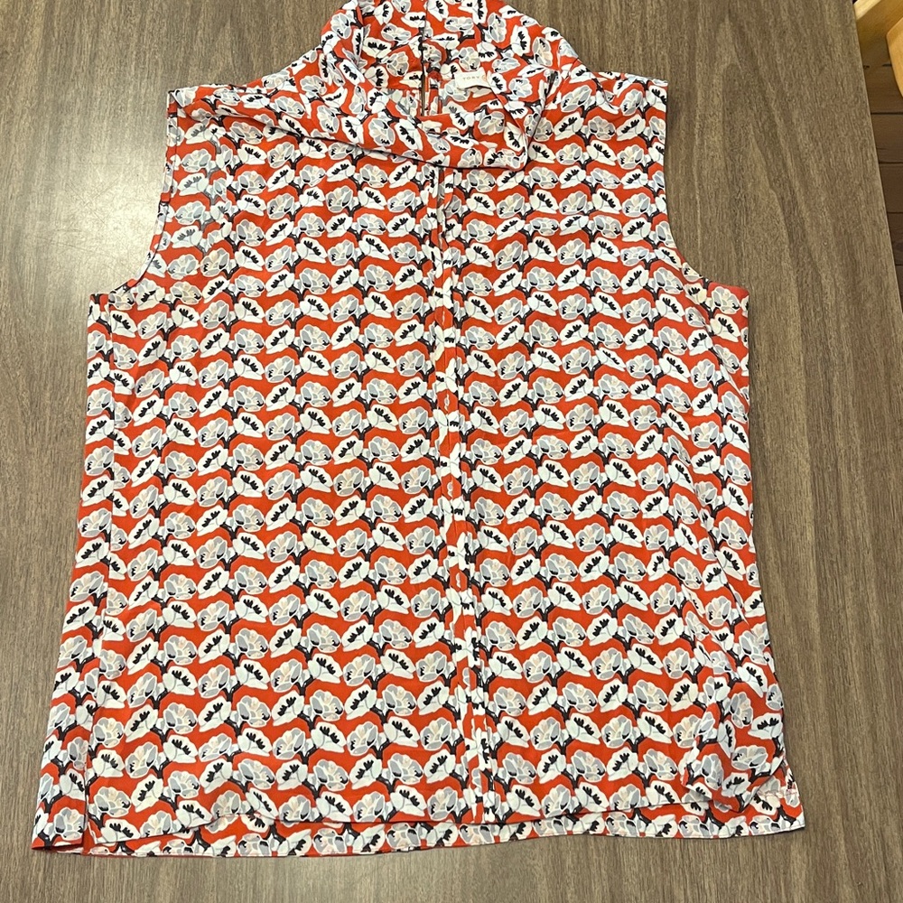 TORY BURCH Silk Floral Top